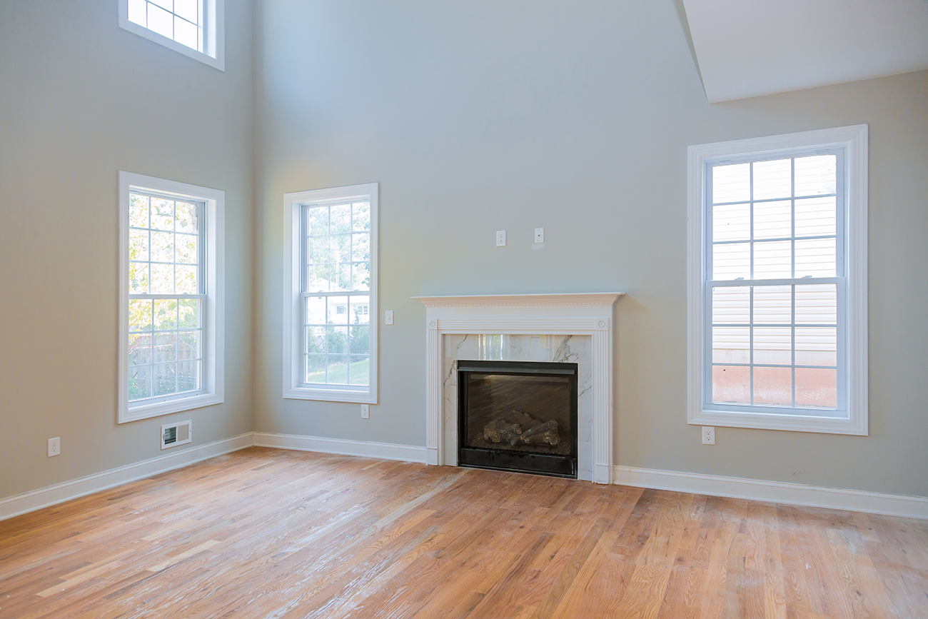 Empty room before staging
